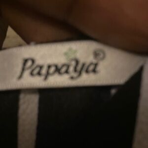 Papaya Monochrome Striped Apparel